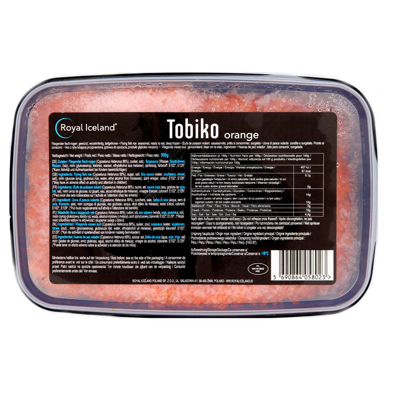 Royal Iceland Tobiko Orange 500g (Frozen) - Tuk Tuk Mart