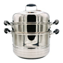 CB Brand 24cm 2 Layer Steamer Pot 潮宝欧式复底多用锅（组合盖） | Tuk Tuk Mart