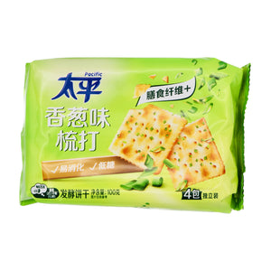 Pacific Soda Crackers Shallot Flavour 太平梳打餅乾香蔥口味 100g | Tuk Tuk Mart