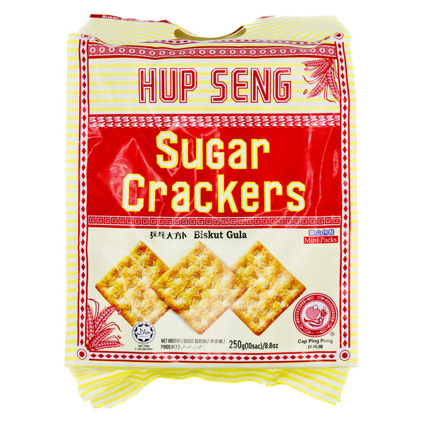 Hup Seng Cap Ping Pong Sugar Crackers 合成乒乓大方餅 (10sac) 250g | Tuk Tuk Mart