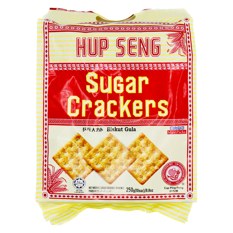 Hup Seng Cap Ping Pong Sugar Crackers 合成乒乓大方餅 (10sac) 250g | Tuk Tuk Mart