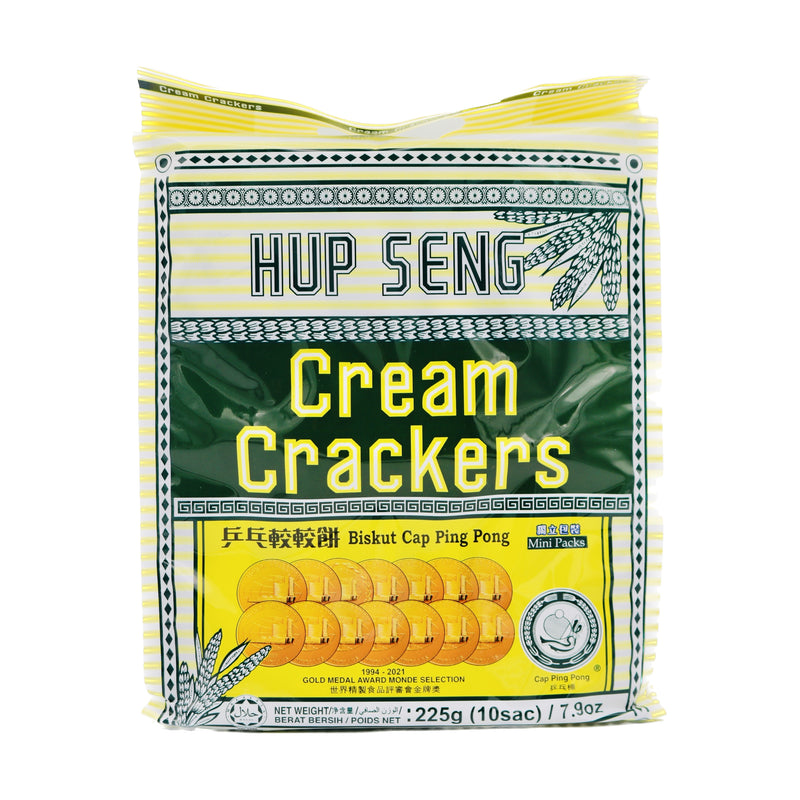 Hup Seng Cap Ping Pong Cream Crackers 合成乒乓较较饼 (10sac) 225g | Tuk Tuk Mart