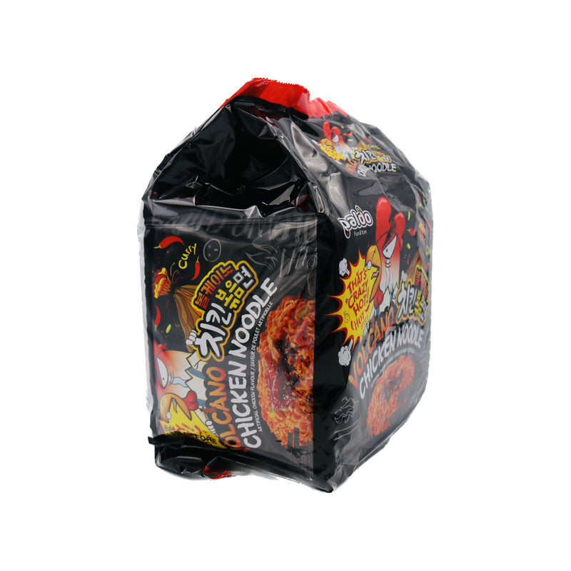Paldo Volcano Chicken Noodle Chicken Flavour 八道火辣鸡味拌面 (140g*4 Pcs) 560g | Tuk Tuk Mart