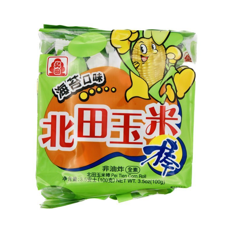 Pei Tien Corn Roll (Seaweed) 北田玉米棒(岩燒海苔味) 100g | Tuk Tuk Mart