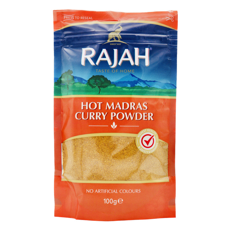 Rajah Hot Madras Curry Powder 馬德士辣咖喱粉 100g | Tuk Tuk Mart