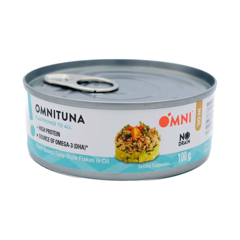 Omni plant-based Tuna-Style Flakes in Oil 100g | Tuk Tuk Mart