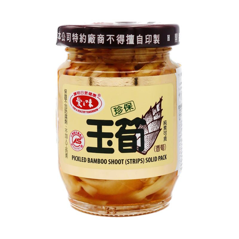 AGV Pickled Bamboo Shoot (Strips) Solid Pack 愛之味珍保玉筍 120g | Tuk Tuk Mart