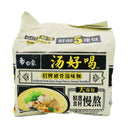 Bai Xiang Instant Noodle Artificial Pork Bone Soup Flavour 白象方便麵-招牌豬骨湯味（袋袋五連包） (113g*5 Pcs) 565g | Tuk Tuk Mart