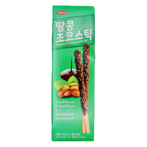 Sunyoung/Lovint Peanut Choco Sticks 韓國花生巧克力棒 (18g*3 Pcs) 54g | Tuk Tuk Mart