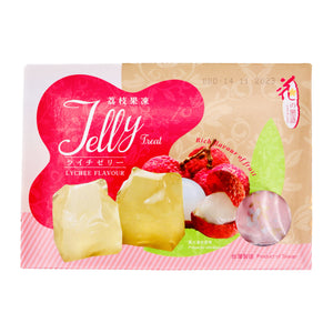 Love & Love Fruit Jelly Treat Lychee Flavour 花之恋语蜜荔枝味果冻 200g | Tuk Tuk Mart