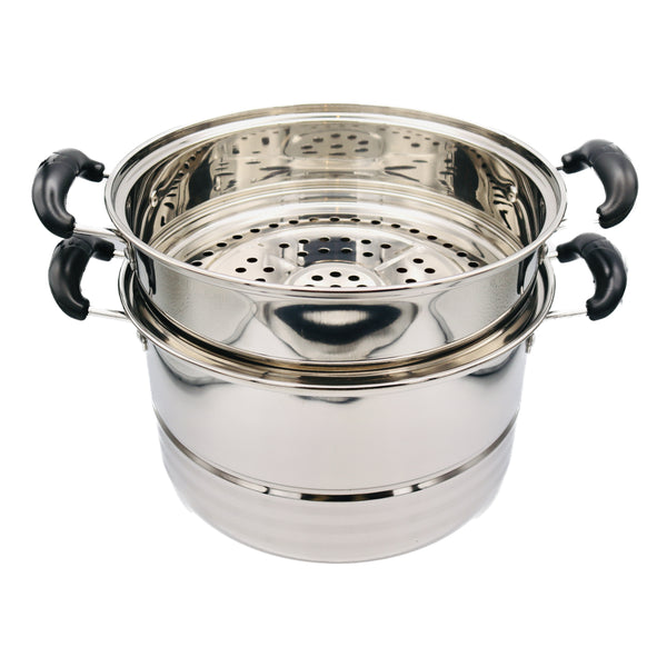 CB Brand 24cm 2 Layer Steamer Pot 潮宝欧式复底多用锅（组合盖） | Tuk Tuk Mart