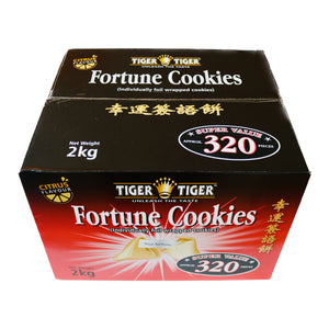 Tiger Tiger Citrus Flavour Fortune Cookies (Individually Foil Wrapped Cookies) 2kg | Tuk Tuk Mart