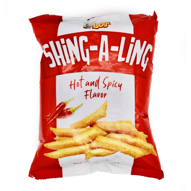 Chick Boy Shing-a-Ling Chips Hot & Spicy Flavour 菲律賓香辣薯條 65g | Tuk Tuk Mart