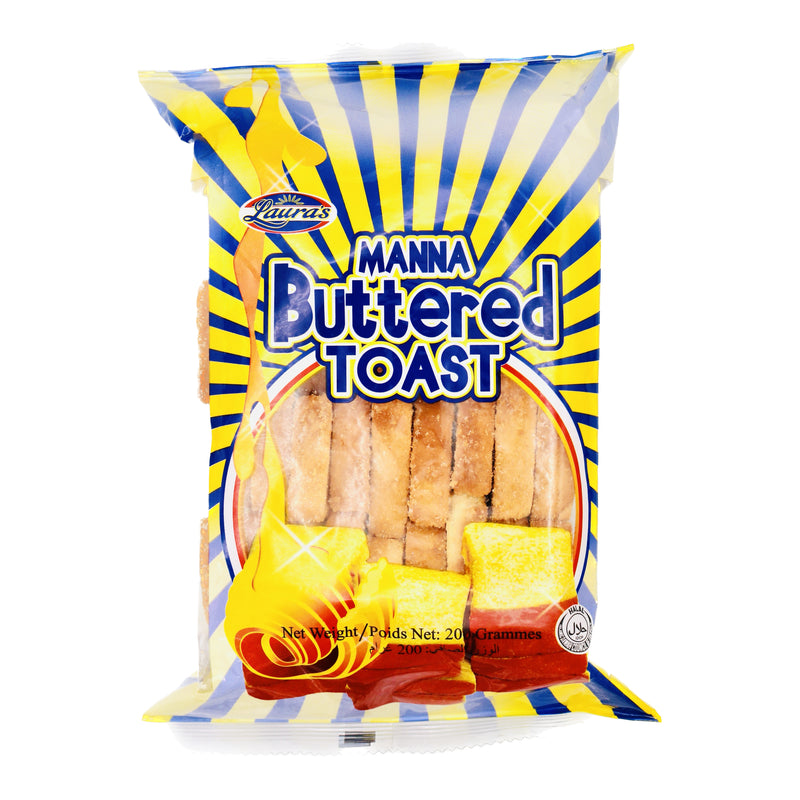 Laura's Manna Butter Flavour Mini Toasts 200g | Tuk Tuk Mart