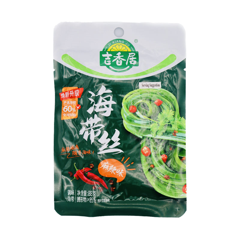 Ji Xiang Ju Spicy And Hot Shredded Kelp 吉香居麻辣海帶絲 88g | Tuk Tuk Mart