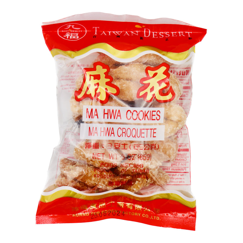 Nice Choice Ma Hwa Cookies 九福糖麻花 85g | Tuk Tuk Mart