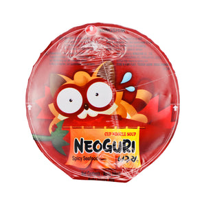 Nongshim Neoguri Spicy Seafood Flavour Cup Noodle Soup 農心Neoguri辣味海鮮烏冬杯麵 62g | Tuk Tuk Mart