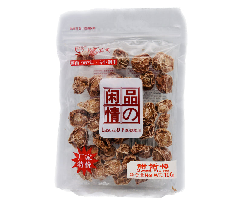 FSY Sweet Prunes 富森園甜話梅 100g | Tuk Tuk Mart