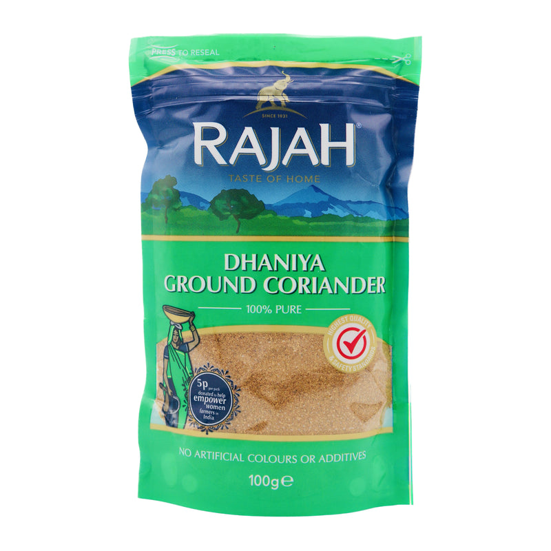 Rajah Dhaniya Ground Coriander 莞茜子粉 100g | Tuk Tuk Mart