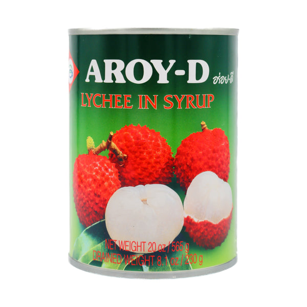 Aroy-D Lychee in Syrup 罐裝糖水荔枝 565g | Tuk Tuk Mart