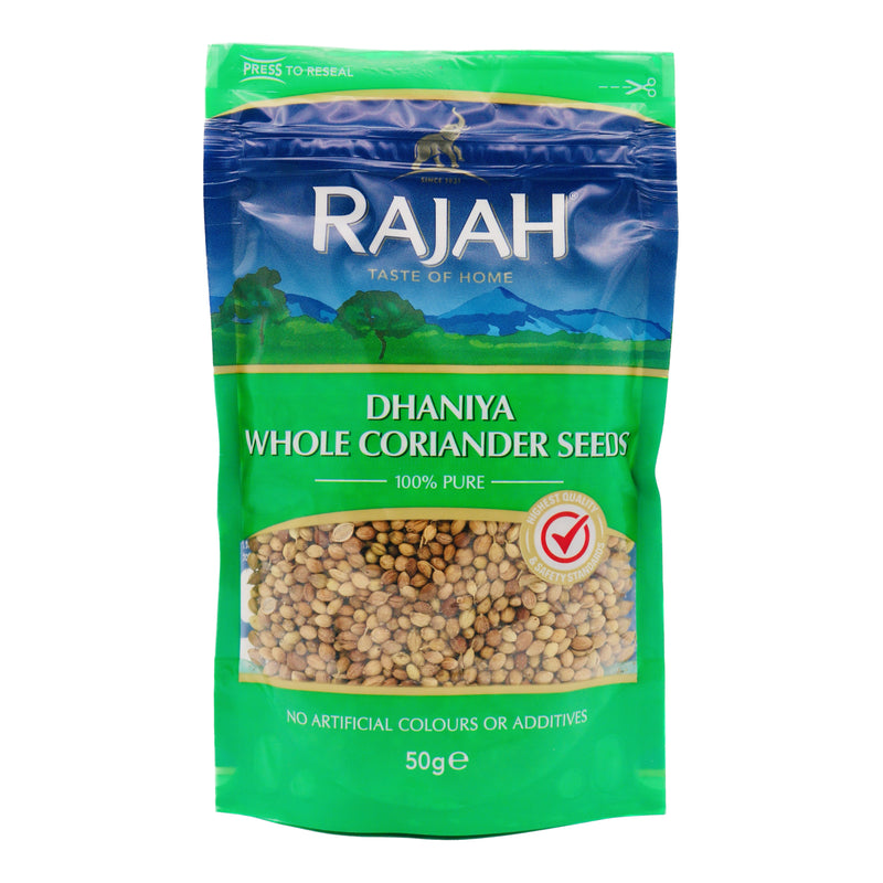 Rajah Dhaniya Whole Coriander Seeds 莞茜籽 50g | Tuk Tuk Mart