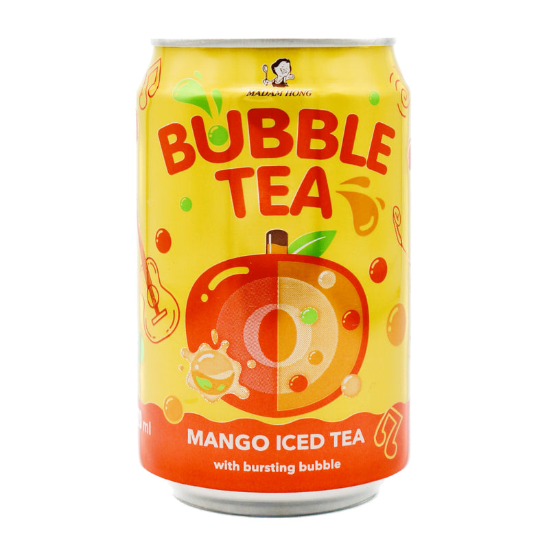 Madam Hong Mango Bubble Tea Iced Tea 芒果氣泡冰茶 320ml | Tuk Tuk Mart