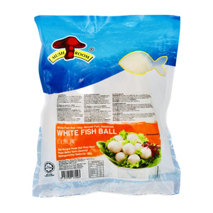 Mushroom Brand White Fish Ball 蘑菇牌白魚丸 160g (Frozen) | Tuk Tuk Mart