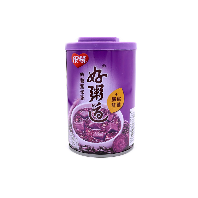 Yinlu Mixed Congee - Purple Sweet Potato & Purple Glutinous Rice 280g - Tuk Tuk Mart
