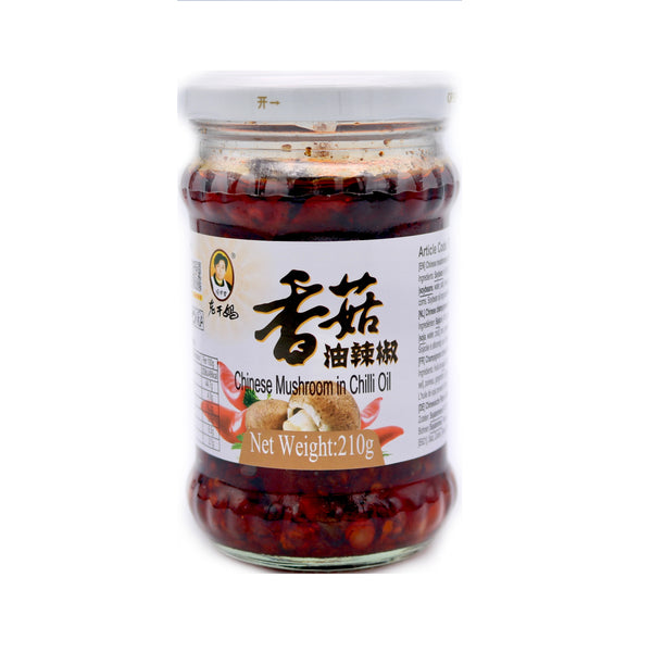 Lao Gan Ma Chinese Mushroom in Chilli Oil 210g - Tuk Tuk Mart