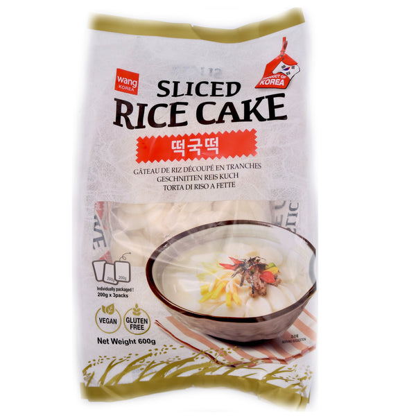 Wang Korea Sliced Rice Cake (3x200g) 600g - Tuk Tuk Mart