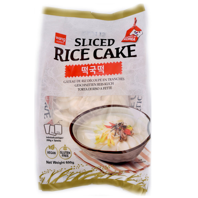 Wang Korea Sliced Rice Cake (3x200g) 600g - Tuk Tuk Mart