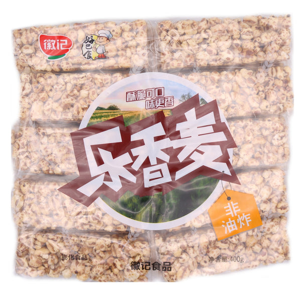 Huijifood Pop Wheat (Roasted Wheat Snack Bar) (Cereal Bar) 400g (30x13.3g Bars) - Tuk Tuk Mart