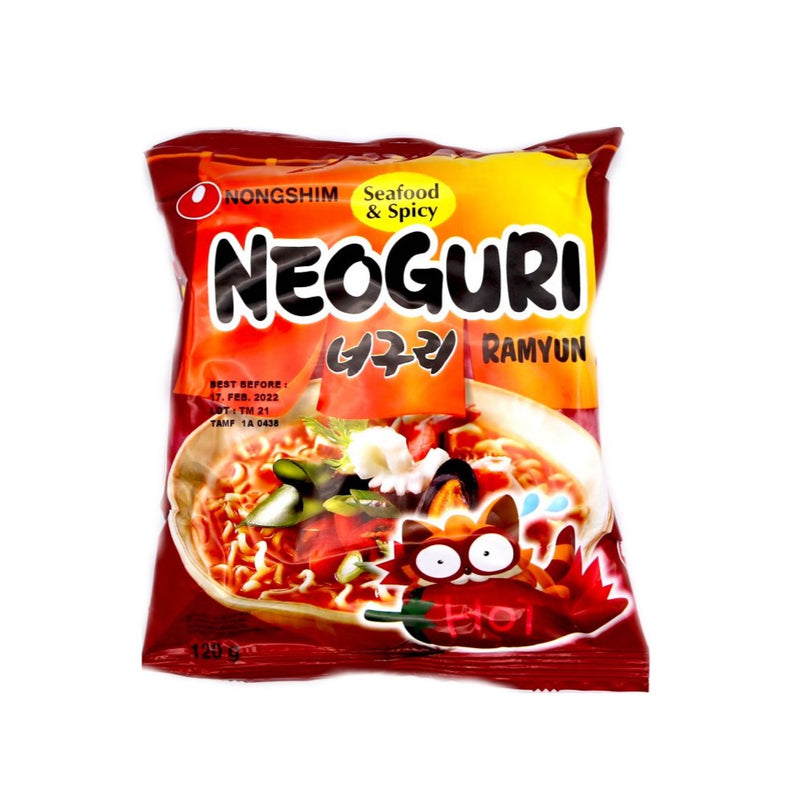 Nongshim Neoguri Ramyun Seafood and Spicy Instant Noodle 120g - Tuk Tuk Mart