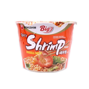 Nongshim Spicy Shrimp Flavour Noodle Soup Big Bowl 115g - Tuk Tuk Mart