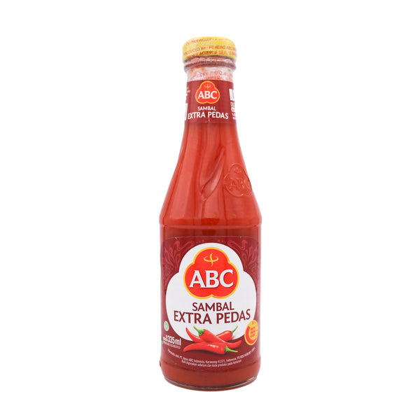 ABC Sambal Extra Pedas (Extra Hot Chilli Sauce) 335ml - Tuk Tuk Mart