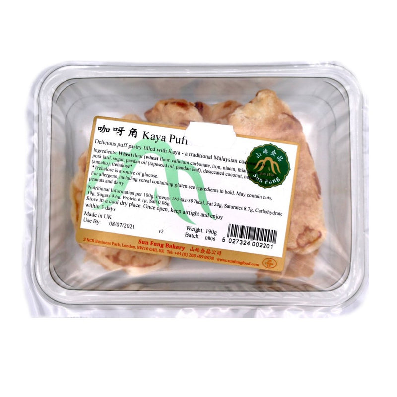 Sun Fung Bakery Kaya Puffs 190g - Tuk Tuk Mart