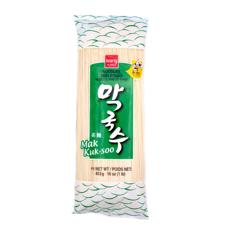 Wang Korea Mak Kuk-Soo Thin Round Noodles 453g - Tuk Tuk Mart