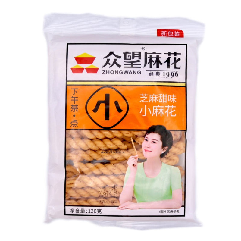 Zhong Wang Fried Dough Twist (Sweet Sesame Flavour) 130g - Tuk Tuk Mart