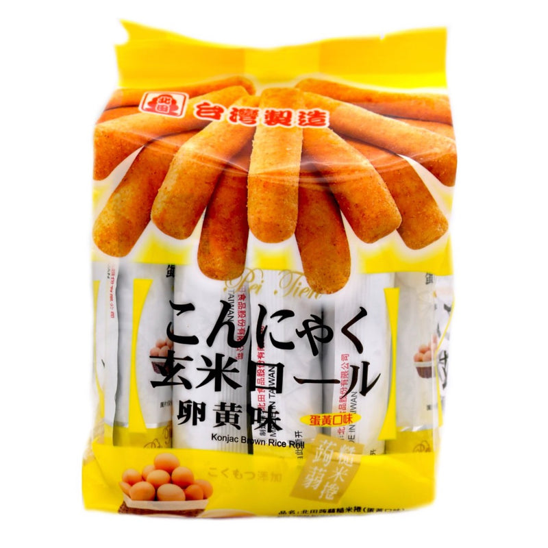 Pei Tien Konjac Brown Rice Roll (Egg Yolk) 160g - Tuk Tuk Mart