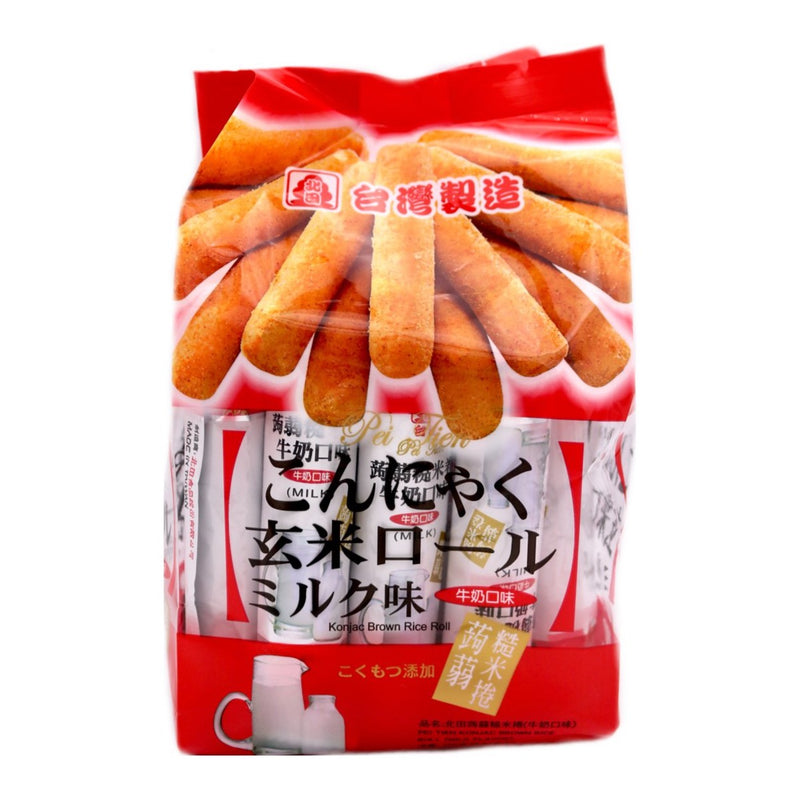 Pei Tien Konjac Brown Rice Roll (Milk) 160g - Tuk Tuk Mart