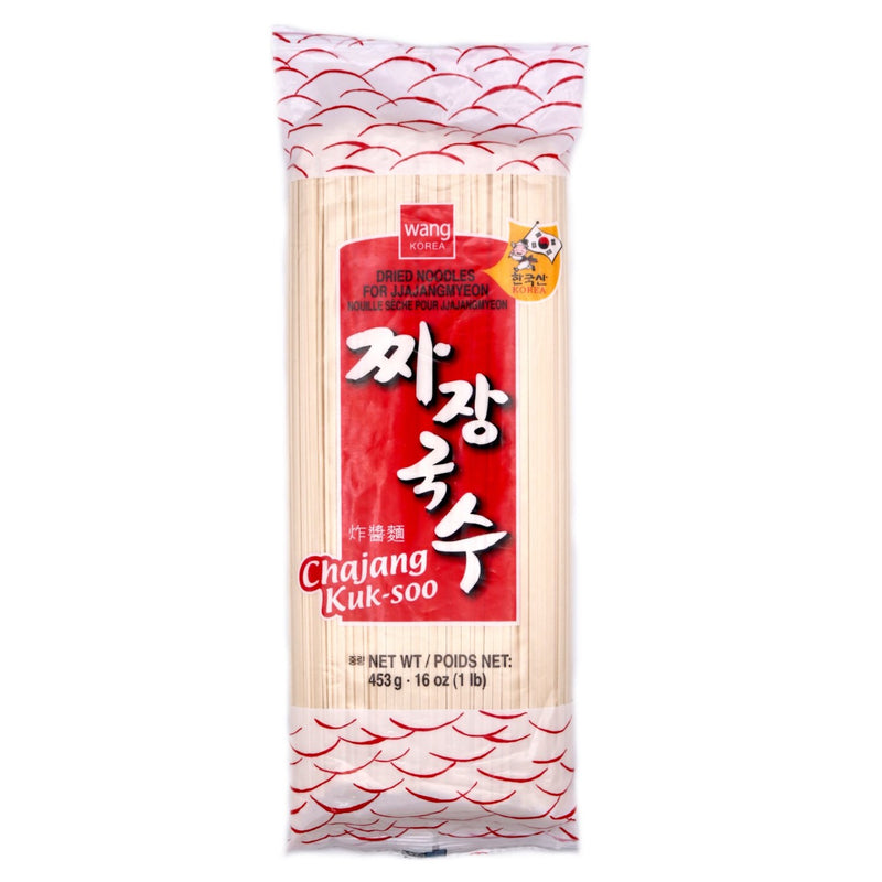 Wang Korea Chajang Kuk-soo Dried Noodles for Jjajangmyeon 453g - Tuk Tuk Mart