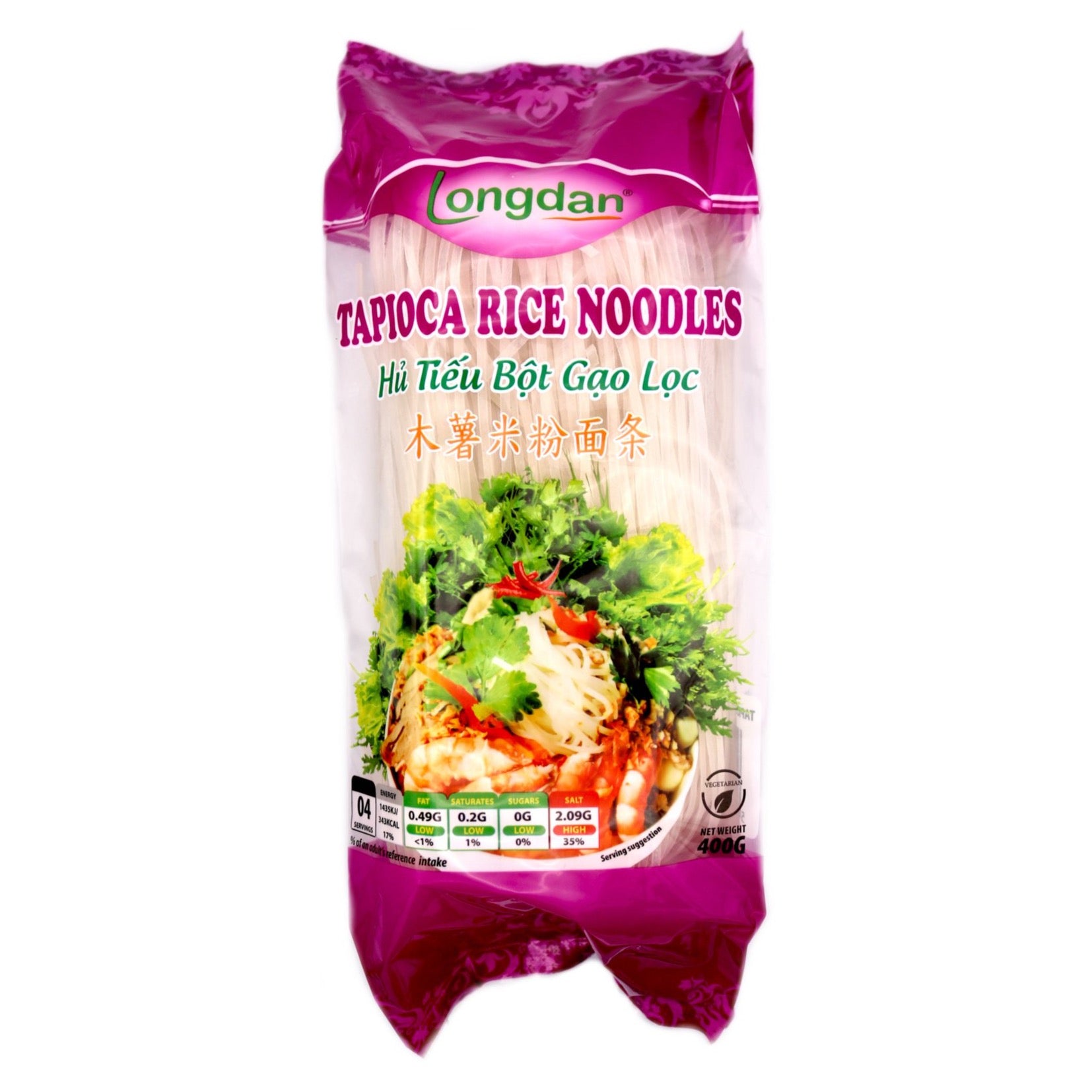 Longdan Tapioca Rice Noodles 400g - Tuk Tuk Mart
