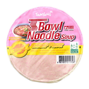 Samyang Bowl Noodle Soup Shrimp Flavour 86g - Tuk Tuk Mart