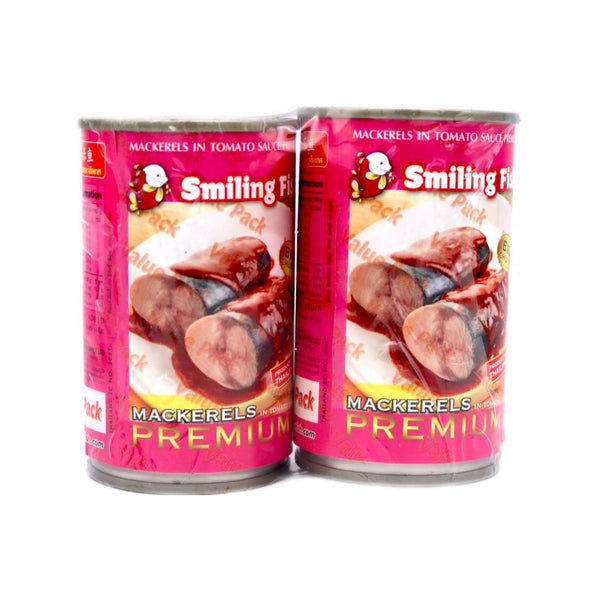 Smiling Fish Mackerels in Tomato Sauce (Premium) 2x155g - Tuk Tuk Mart