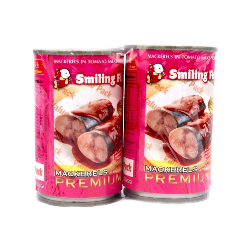 Smiling Fish Mackerels in Tomato Sauce (Premium) 2x155g - Tuk Tuk Mart