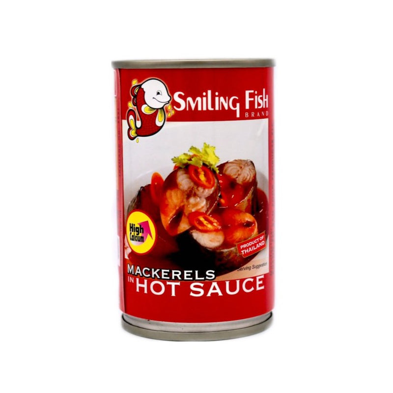 Smiling Fish Fried Mackerels in Hot Sauce (Net Weight: 155g, Drained Weight: 93g) - Tuk Tuk Mart