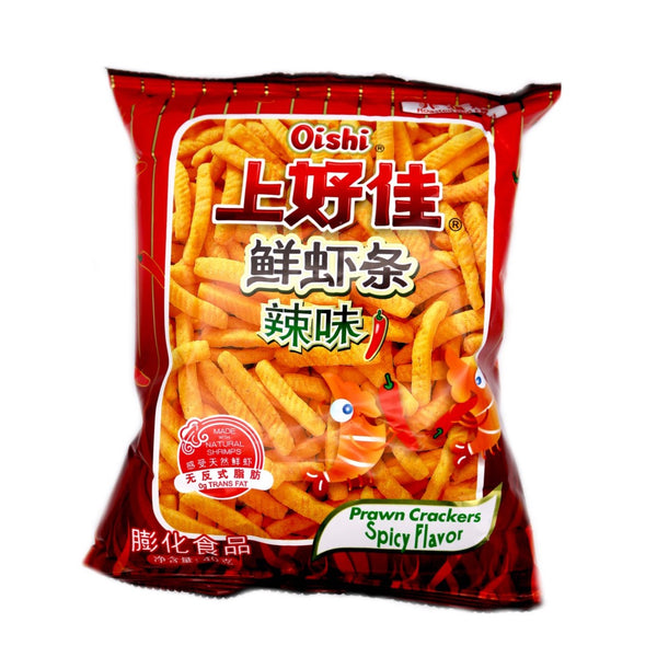 Oishi Prawn Cracker Spicy Flavour 40g - Tuk Tuk Mart