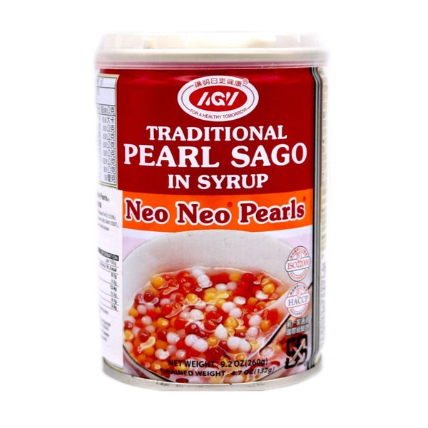 AGV Traditional Pearl Sago in Syrup - Mini Jelly Pearls 260g - Tuk Tuk Mart