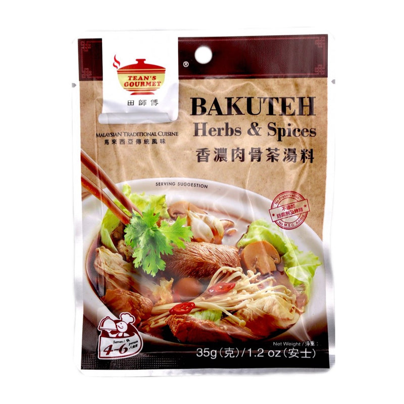 Tean's Gourmet Bakuteh Herbs & Spices 香濃肉骨茶湯料 35g - Tuk Tuk Mart