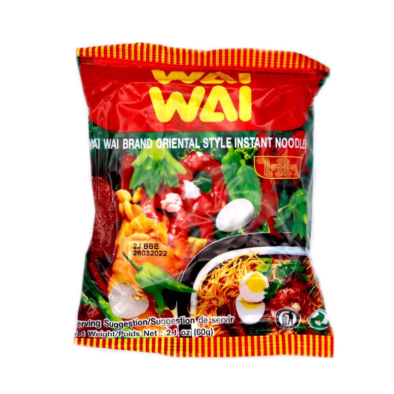 Wai Wai Brand Oriental Style Instant Noodle 60g - Tuk Tuk Mart